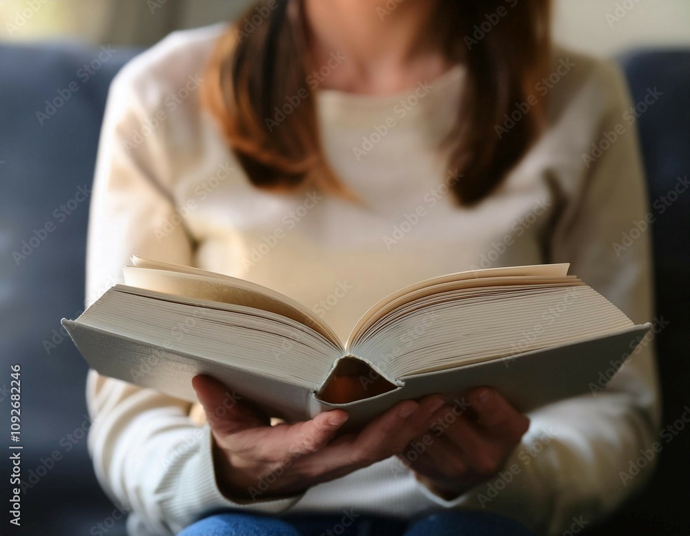 Person reading a book, symbolizing personal interest, learning, and engagement. Person reading a book, symbolizing personal interest, learning, and engagement.