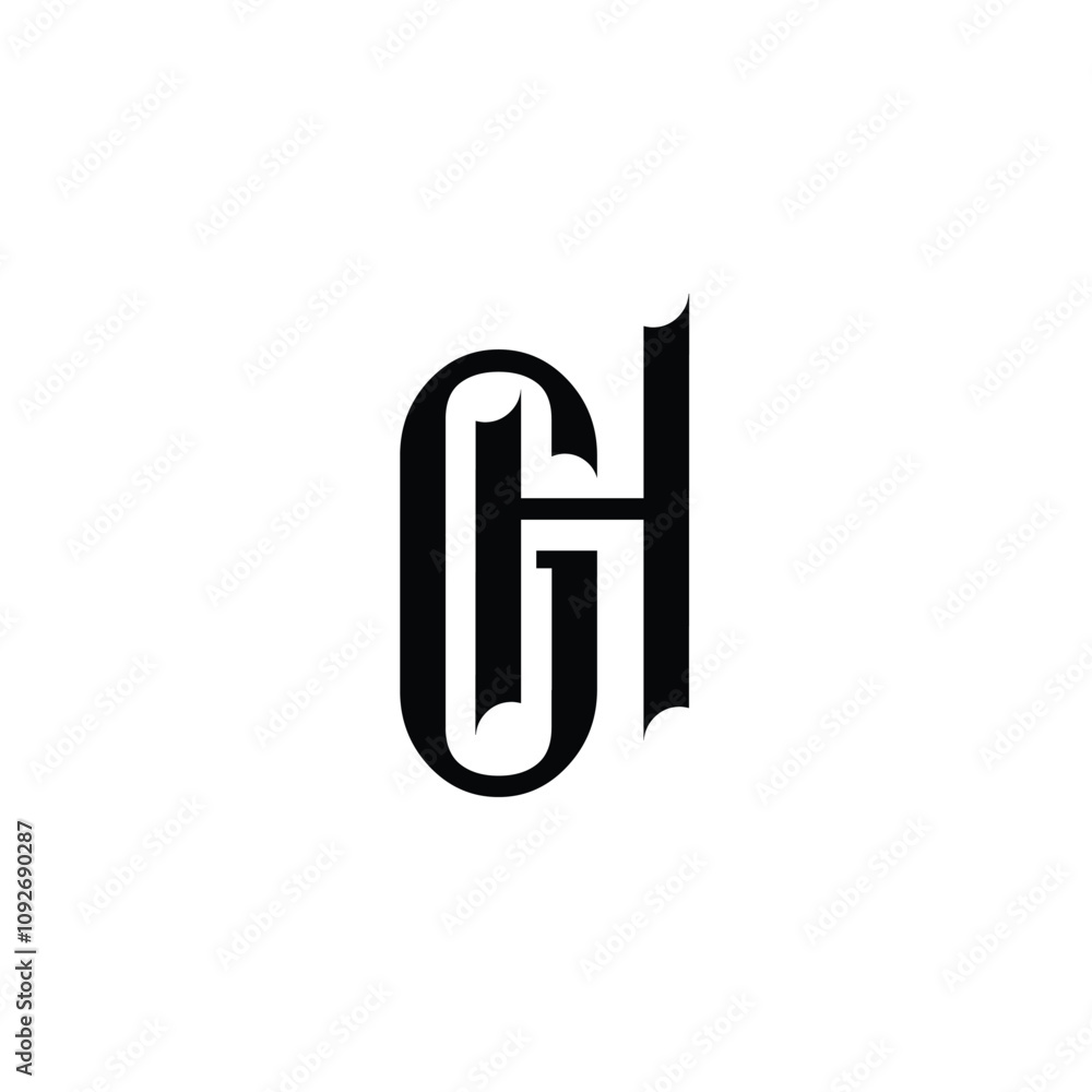 GH monogram logo design letter text name symbol monochrome logotype alphabet character simple logo GH monogram logo design letter text name symbol monochrome logotype alphabet character simple logo
