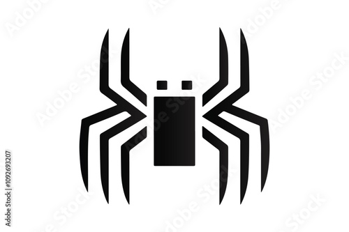 spider silhouette vector art illustration..eps, the spider silhouette vector art illustration.