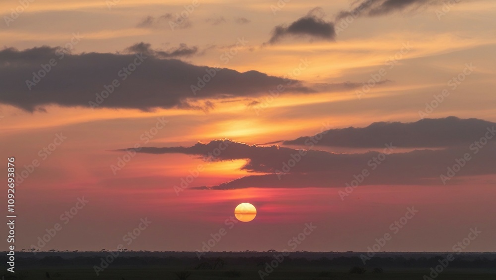 Stunning Sunrise: Soft Hues of Orange, Pink, and Gold Illuminate the Horizon, Casting a Serene Glow Over a Tranquil Landscape Stunning Sunrise: Soft Hues of Orange, Pink, and Gold Illuminate the Horizon, Casting a Serene Glow Over a Tranquil Landscape