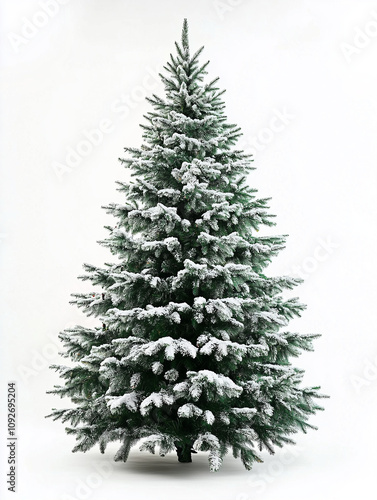 christmas tree isolated on white