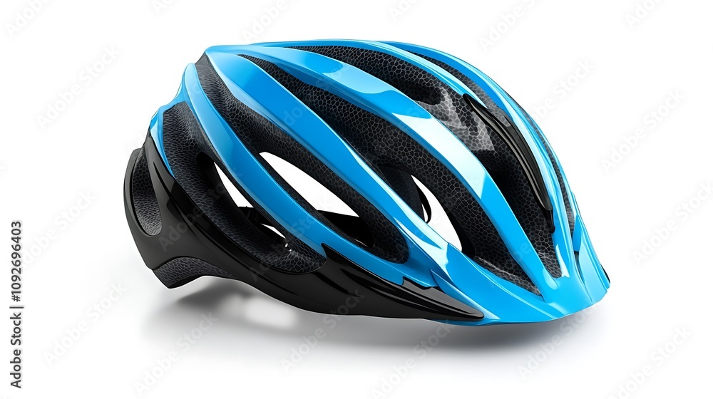 Sleek Blue and Black Bicycle Helmet: Safety and Style on Two Wheels Sleek Blue and Black Bicycle Helmet: Safety and Style on Two Wheels