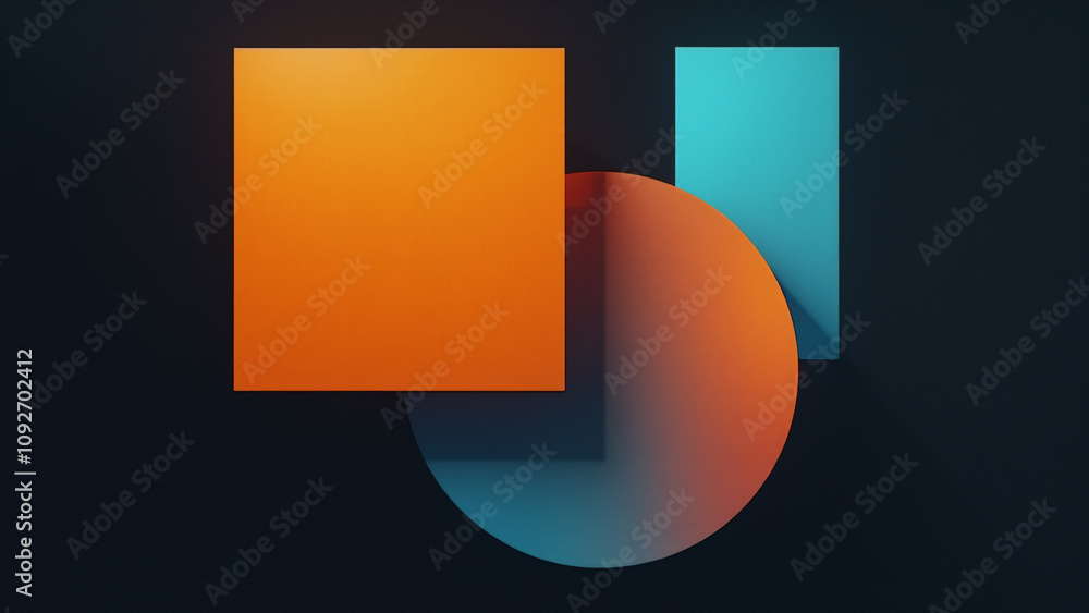 Abstract orange and blue background. Generative ai. Abstract orange and blue background. Generative ai.
