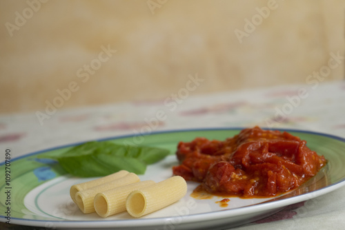 rigatoni with tomato sauce