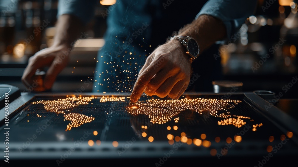 Capturing the coffee roasting process with glowing ember edfa a visual journey of beans in action