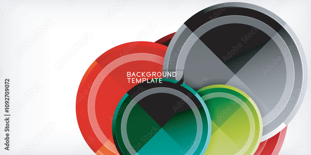 Geometric design abstract background - circles Geometric design abstract background - circles