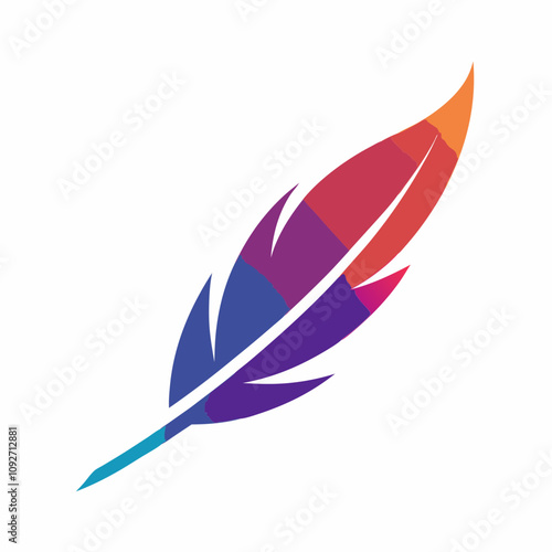 pen logo Vector and illustration on white background 