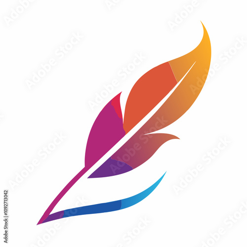pen logo Vector and illustration on white background 