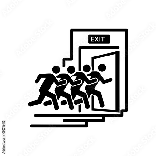 Emergency Exit Runners Icon