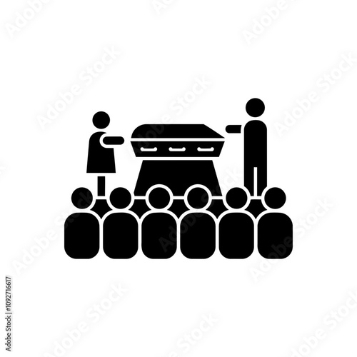 Funeral Ritual Attendees Icon