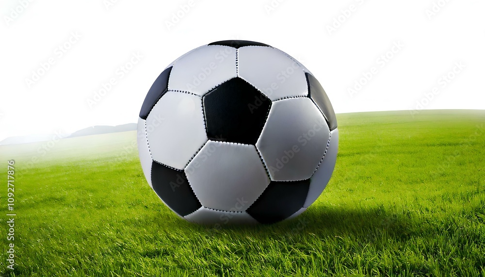 Naklejka premium Soccer ball, Football, isolated on white background