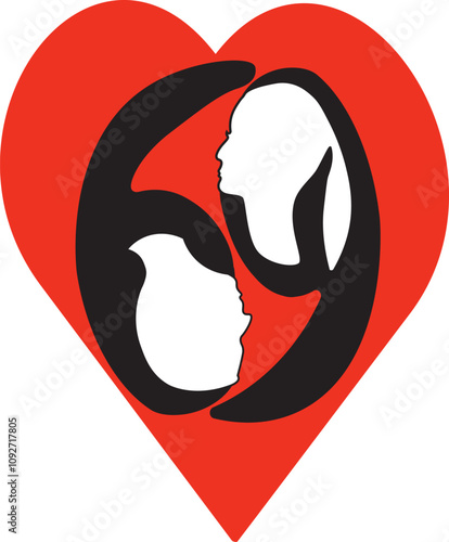 69 is a sexual position where two people's mouths are on each other's genitals (oral sex), performed with partners at the same time. Their positions are shaped like the numbers 6 and 9.