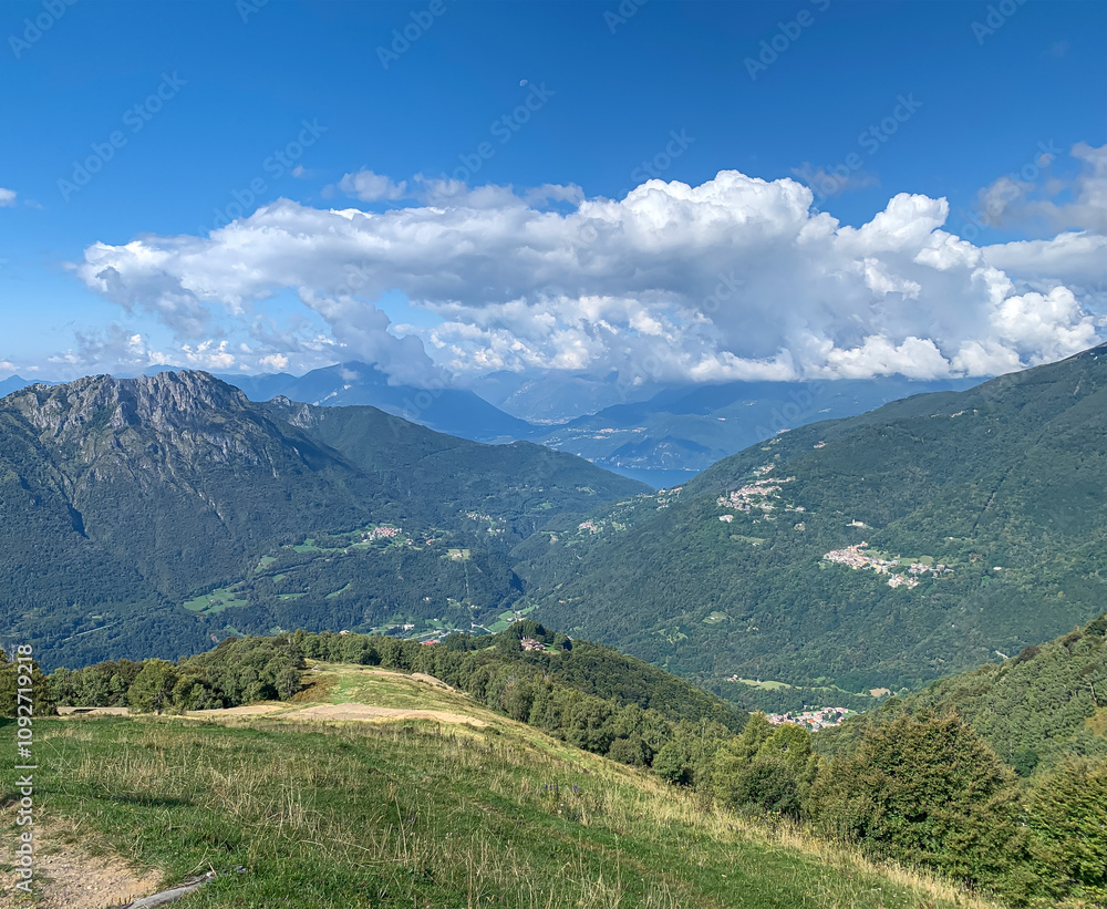 Panorama italy mountains Valtellina Panorama italy mountains Valtellina