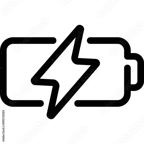 Simple vector icon battery