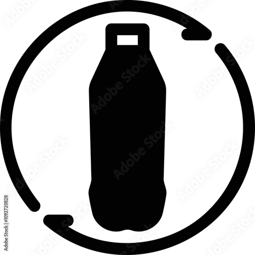 Simple vector icon water bottle