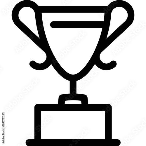 Simple vector icon winner's cup