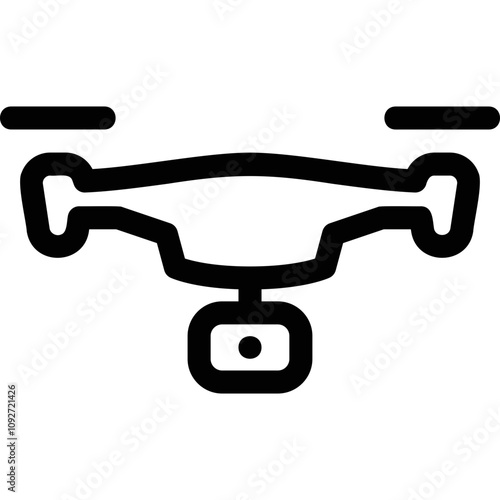 Simple vector icon drone