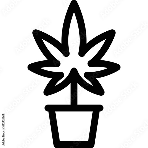 Simple vector icon pot