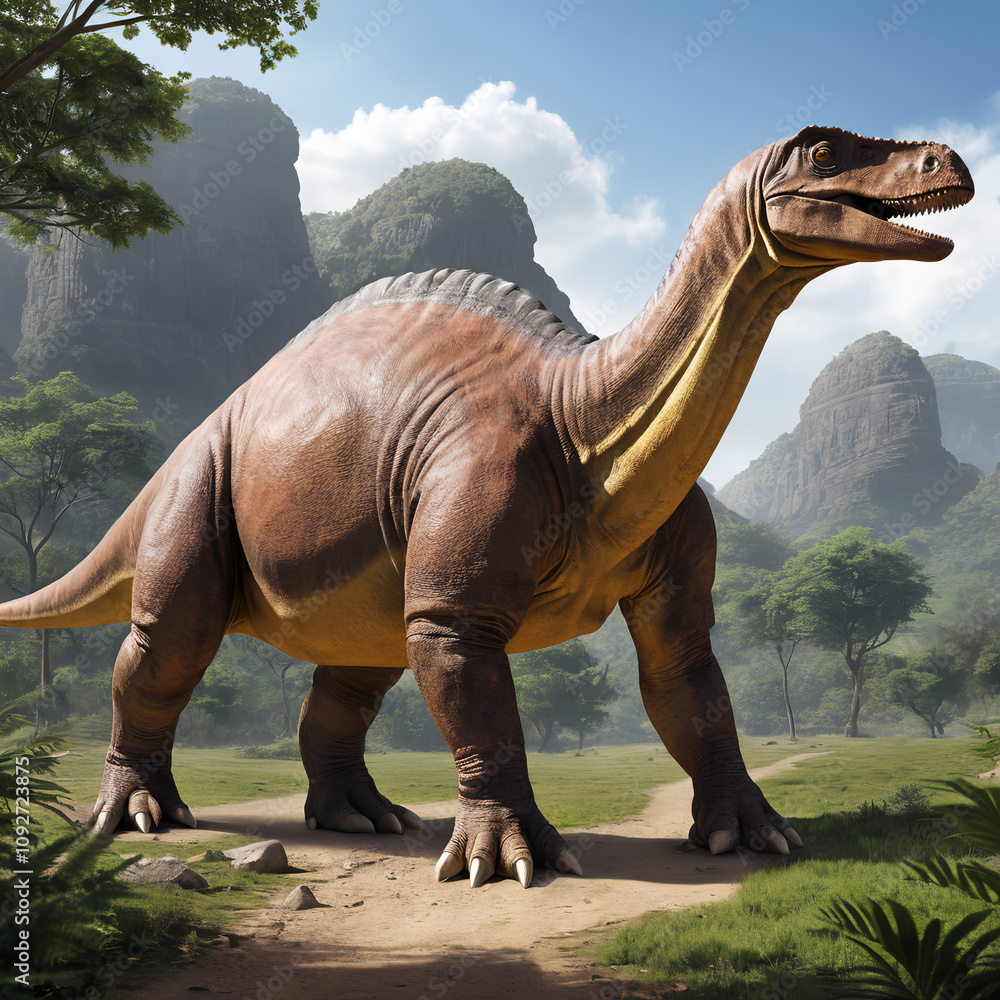 Fototapeta premium dinosaurs: Adamantisaurus 