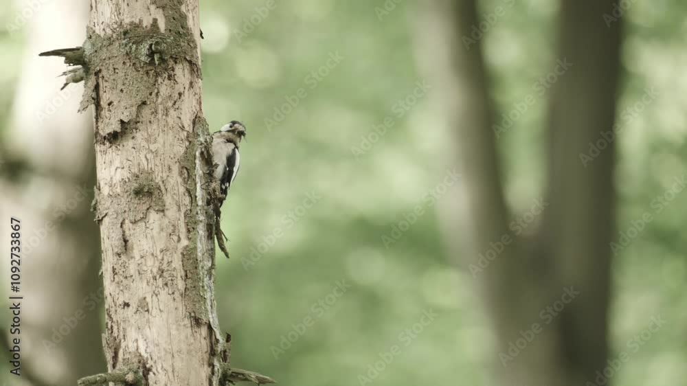 Unexpected Bond: A Tit Feeding Great Spotted Woodpecker Chicks - Unique Wildlife Footage Unexpected Bond: A Tit Feeding Great Spotted Woodpecker Chicks - Unique Wildlife Footage
