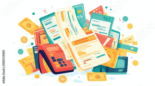 Online Bill Payment with Credit Card Concept