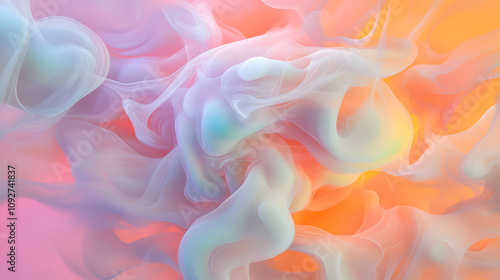 Abstract Smoke Swirls Gradient Digital Wallpaper