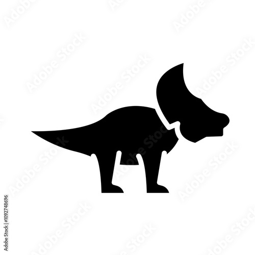 Triceratops glyph icon