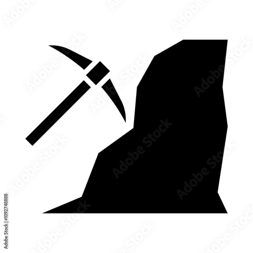 Mining glyph icon