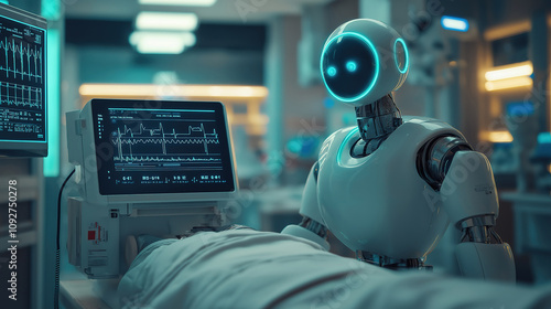 Future of healthcare with AI robots enhancing diagnosis and patient care accuracy