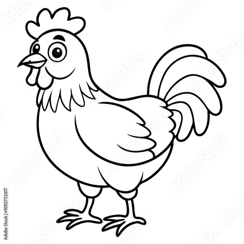 artoon chicken animal