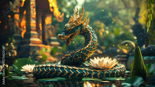 Naga, wallpaper, a mythical creature