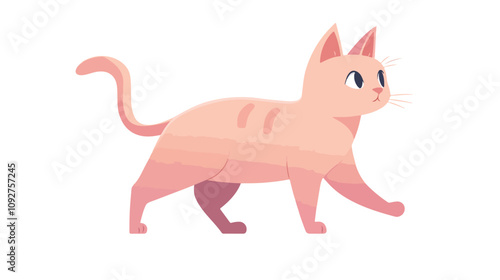 Cute Cat: Adorable Domestic Animal Concept