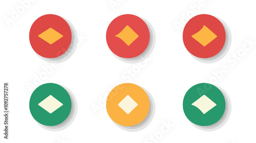 Professional Download Upload Buttons Vector Set Graphic
