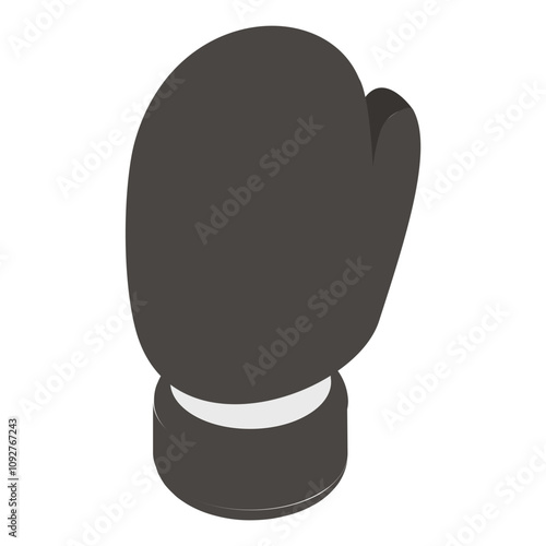Boxing glove isometric concept, cushioned gloves vector icon design, Fitness Wellness symbol, Workout Weightlifting sign, Personal training equipment stock illustration