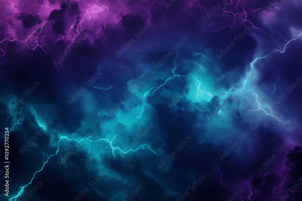 Dramatic Storm Clouds with Lightning. Concept of power, energy, and nature's fury. Dramatic Storm Clouds with Lightning. Concept of power, energy, and nature's fury.