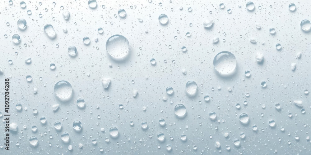 Vector illustration of highly realistic water drops condensed on a surface, fresh Vector illustration of highly realistic water drops condensed on a surface, fresh