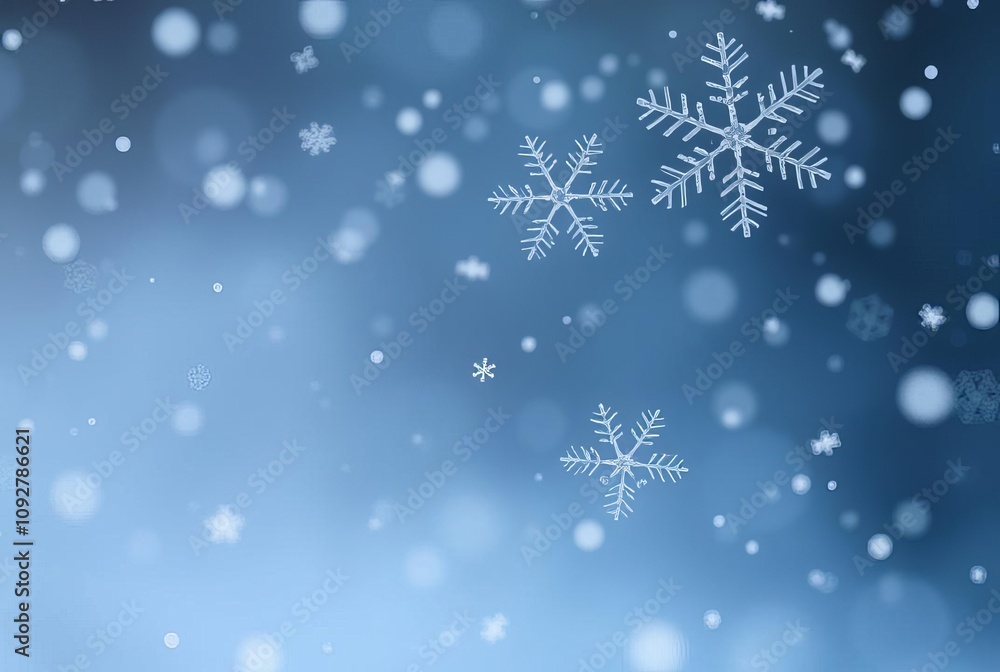 Winter Snowflakes Delicate snowflakes falling gently symbolizing Winter Snowflakes Delicate snowflakes falling gently symbolizing