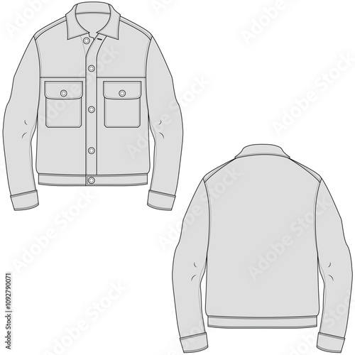 Work wear vector template design. 