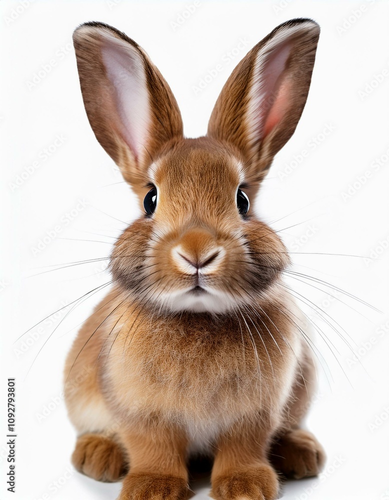 Lovable Brown Bunny with Large, Adorable Ears Lovable Brown Bunny with Large, Adorable Ears