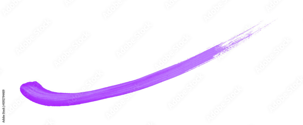 Purple brush strokes on transparent background and hand-painted watercolor texture. Purple brush strokes on transparent background and hand-painted watercolor texture.