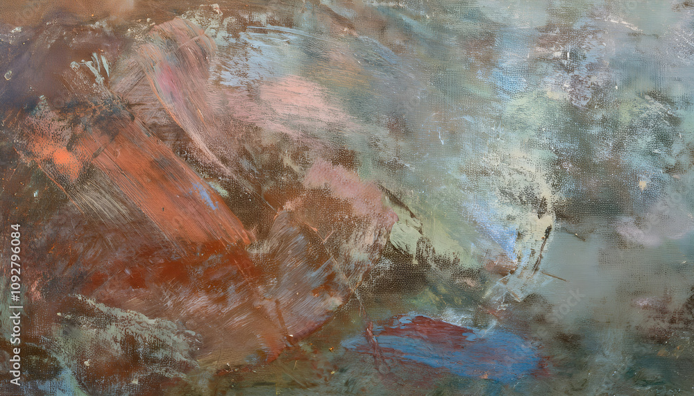 Abstract grunge texture with bold, chaotic brush strokes in black and brown, layered over a muted, textured background. The brushstrokes offer depth and interest, showcasing the artist's unique style Abstract grunge texture with bold, chaotic brush strokes in black and brown, layered over a muted, textured background. The brushstrokes offer depth and interest, showcasing the artist's unique style