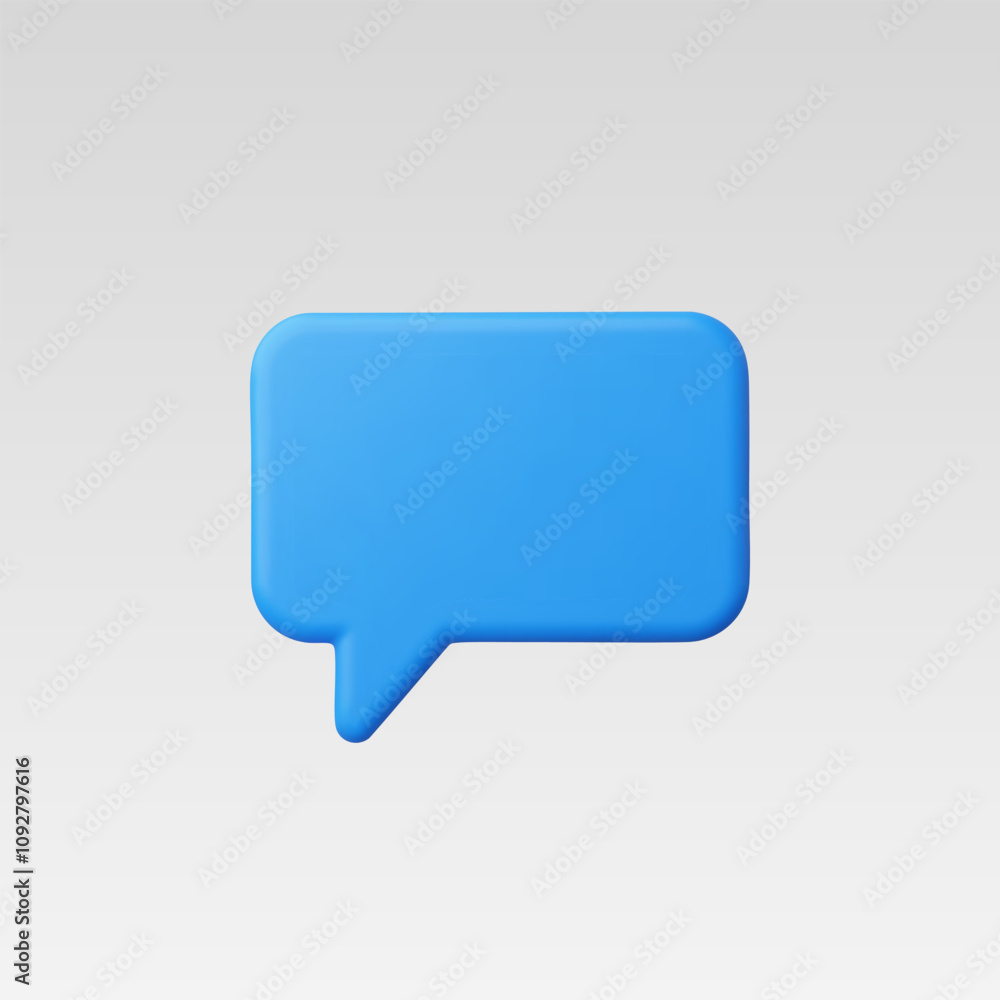 3d Realistic Chat or Message Icon vector illustration 3d Realistic Chat or Message Icon vector illustration