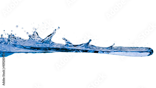 Water splash captured in bright light emphasizing dynamic motion and clarity ...