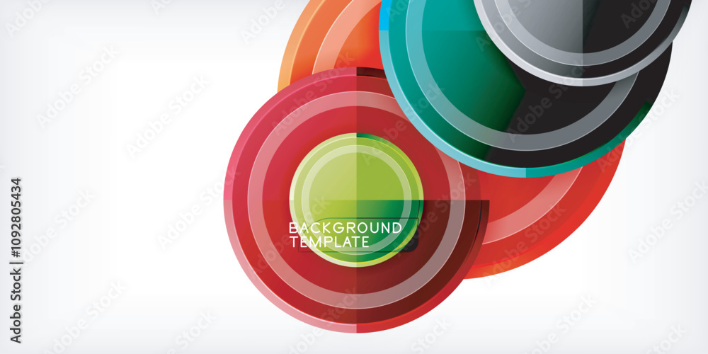 Geometric design abstract background - circles Geometric design abstract background - circles