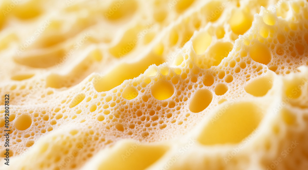 Close-up view of bubbly foam showcasing texture and color in a creamy beverage during a sunny afternoon Close-up view of bubbly foam showcasing texture and color in a creamy beverage during a sunny afternoon