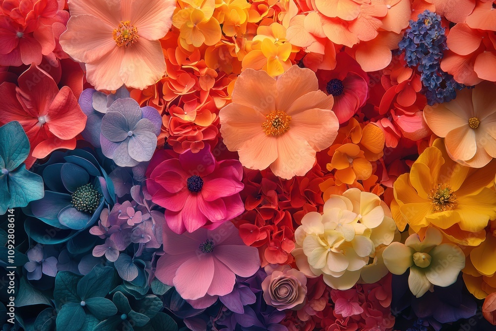 Vibrant flower arrangements for events floral design studio promotion colorful close-up event marketing Vibrant flower arrangements for events floral design studio promotion colorful close-up event marketing