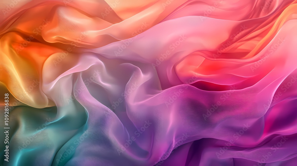 Obraz premium digital technology silk texture poster background