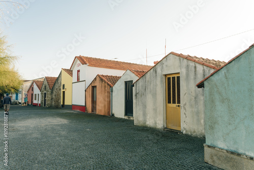 Wallpaper Mural ARCHITECTURE-Typical houses of the Costa Nova area, Aveiro, Portugal Torontodigital.ca