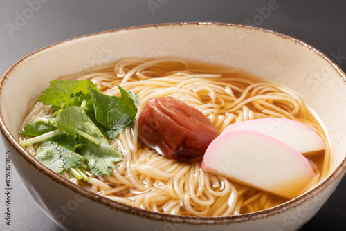 紀州南高梅にゅうめん　（温かい素麺） photo