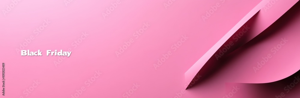 Elegant Black Friday sale banner with pink abstract background Elegant Black Friday sale banner with pink abstract background